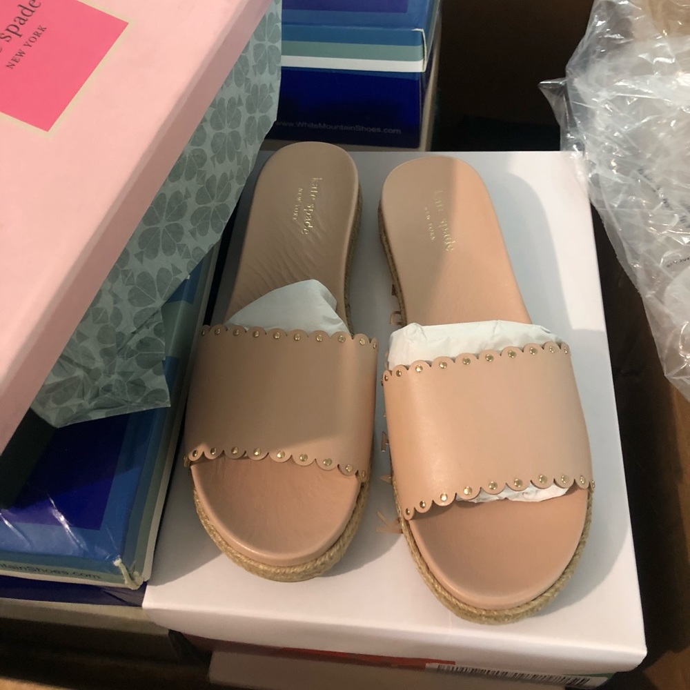 Kate Spade Zeena leather espadrille slide - Picture 6 of 6